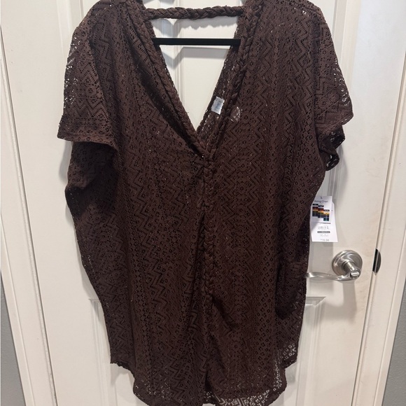 Time and Tru brown coverup size L - Picture 1 of 2